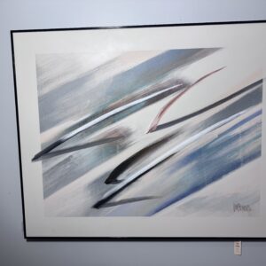 Vintage Lee Reynolds Large-Scale Abstract Wall Art - 60"x48"